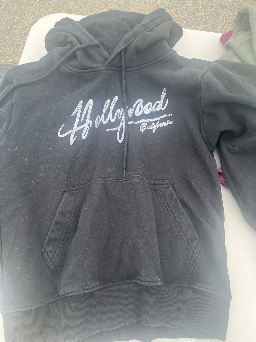 Hollywood California Black Hoodie Sweater